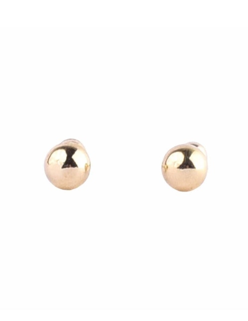 Broqueles redondos Mancini de oro 18 K con acabado brillante