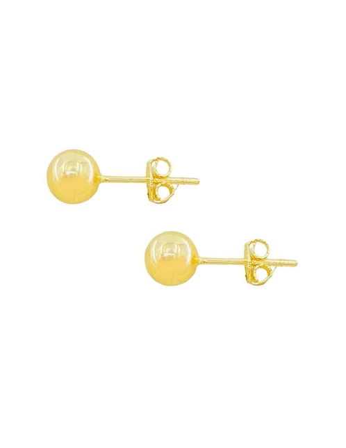 Broqueles de esfera Mancini de oro con acabado brillante