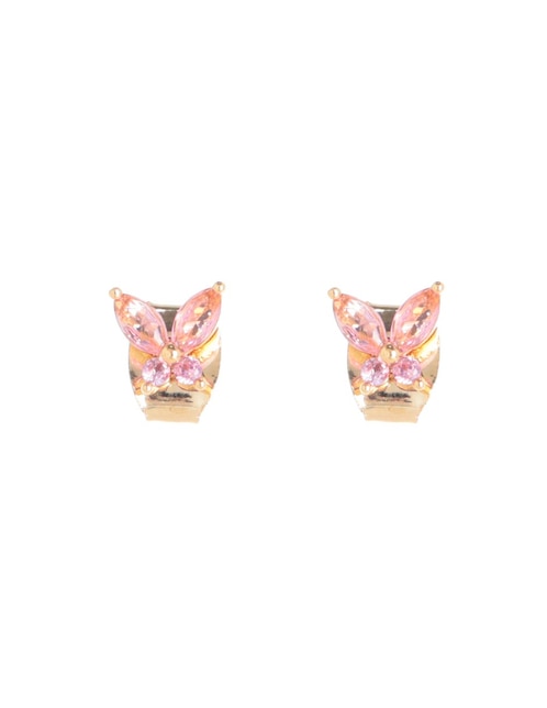Broqueles de mariposa Girls Crew con acabado pavé cristal