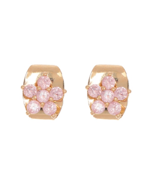 Broqueles de flor Girls Crew con acabado pavé cristal