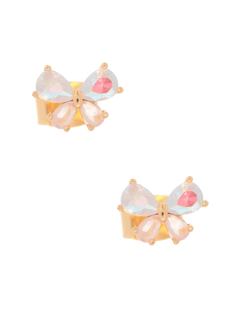 Broqueles de mariposa Girls Crew con acabado brillante cristal