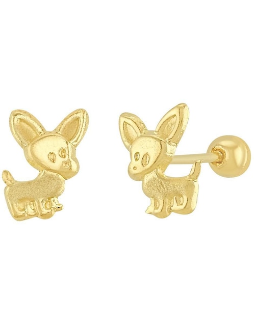 Broqueles de perro Horoz de oro con acabado brillante