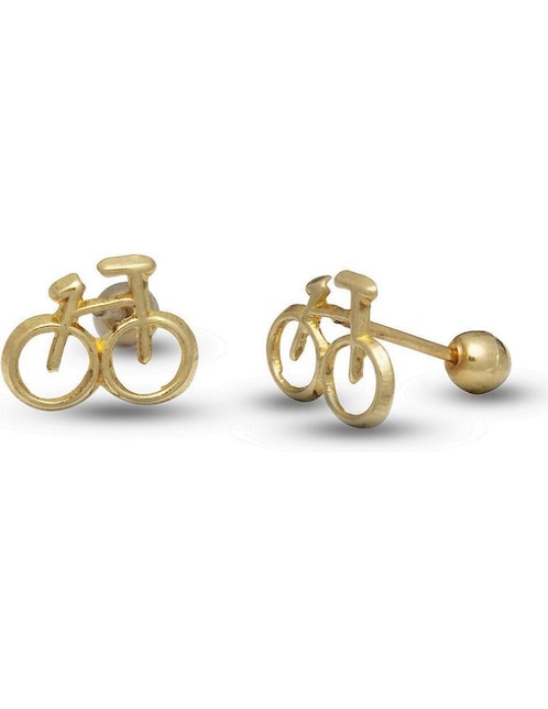 Broqueles de bicicleta Horoz de oro con acabado brillante