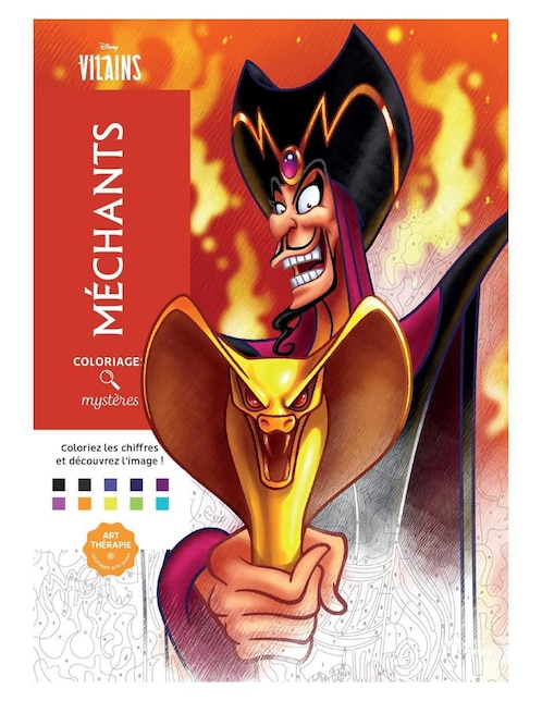 Set de cuaderno Hachette Heroes Colorea y descubre el misterio Disney Villanos 1 pieza