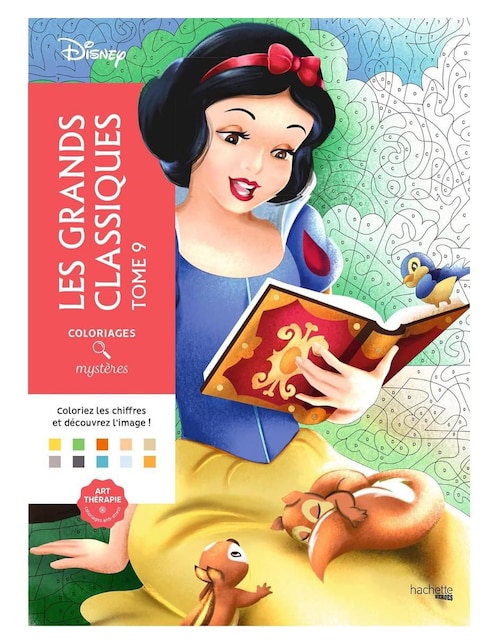 Set de cuaderno Hachette Heroes Colorea y descubre el misterio Disney Grandes clásicos tomo 9 1 pieza