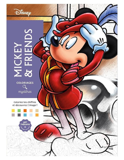 Set de cuaderno Hachette Colorea y descubre el misterio Disney 1 pieza