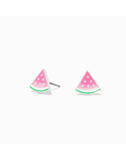 Aretes cortos de sandía Claire´s