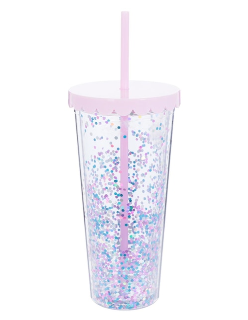 Vaso con tapa y popote That's It con 3 piezas