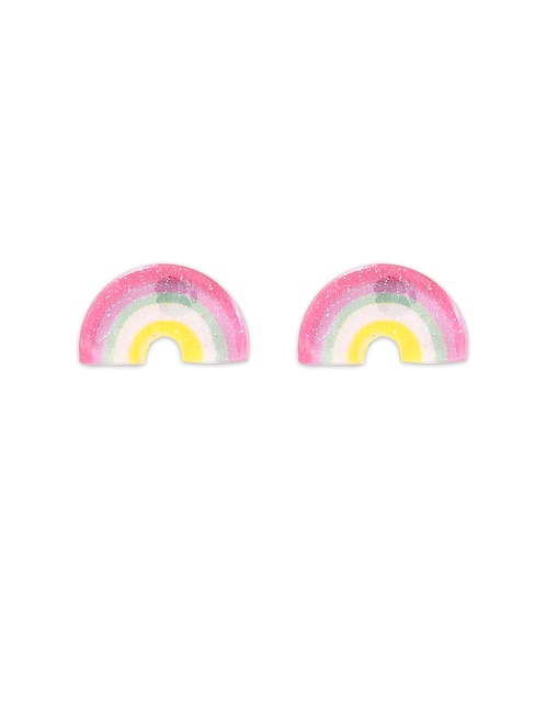 Aretes de arcoíris con acabado brillante 1