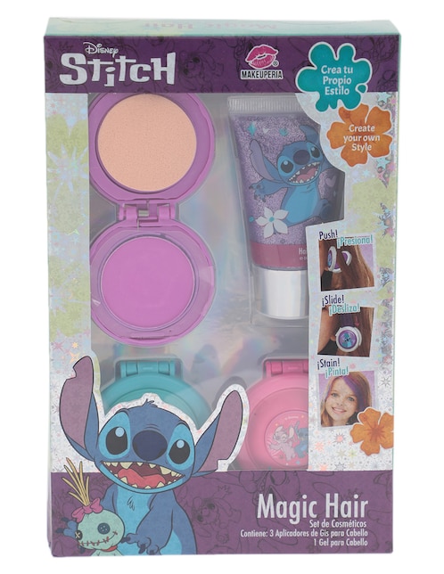 Set accesorios cabello Disney Stitch 4 piezas