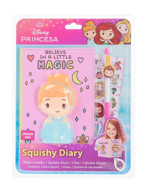 Diario de Cenicienta Princesas Squishy Diary