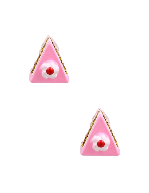 Aretes cortos con acabado mate 1
