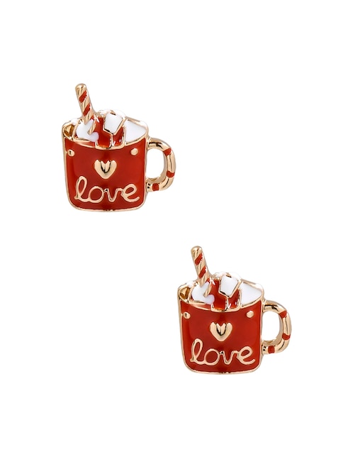 Aretes cortos navidad Claire´s con acabado brillante