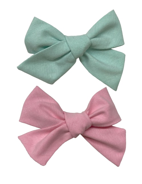Set de 2 piezas moños para cabello con aplicación broche 1