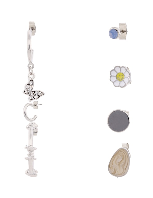 Set de aretes That's It con acabado brillante