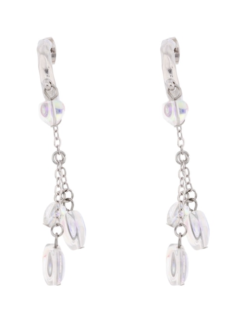 Aretes largos de corazón That's It con acabado brillante