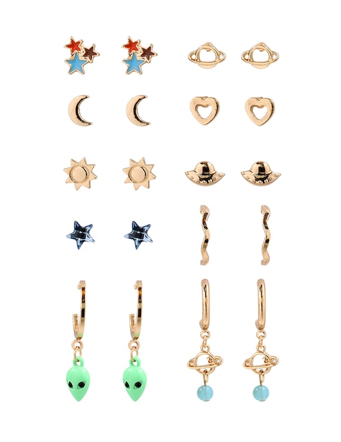 Set de aretes Claire´s con acabado brillante
