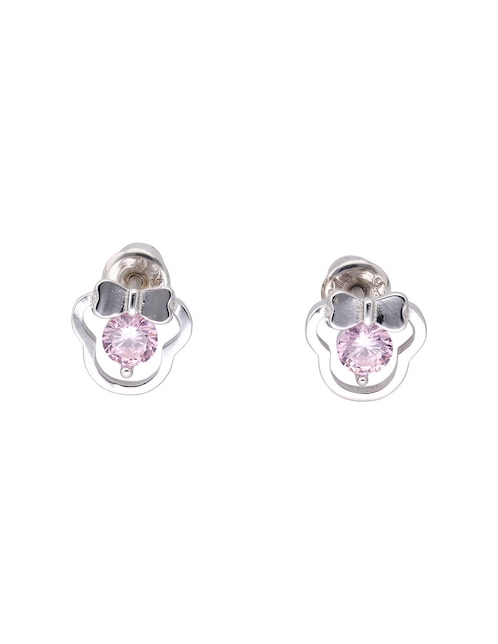 Aretes cortos de plata P 925 con acabado pulido 1