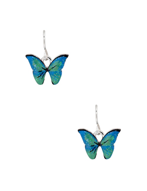 Aretes largos mariposa Claire´s con acabado brillante fantasía