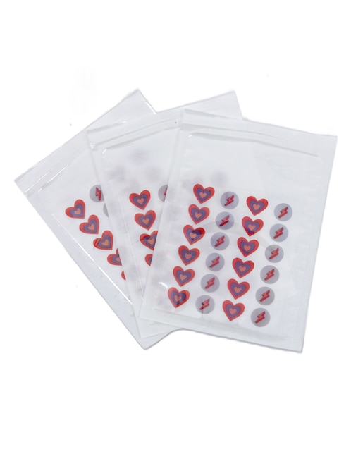 Parches para acné en forma de corazón y rayos Spa Life
