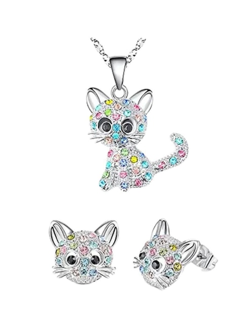 Aretes y collar de Gato Tuluxe Gi
