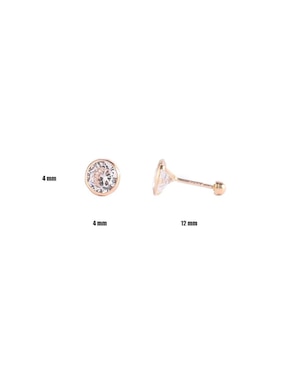 Broqueles Mancini de oro amarillo 10 k