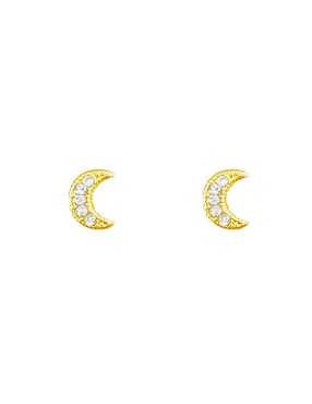 Broquel De Luna Oro Angelus De Oro 10 K Zirconia