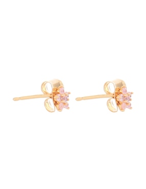 Broqueles de flor Girls Crew con acabado pavé cristal