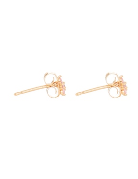 Broqueles de flor Girls Crew con acabado pavé cristal