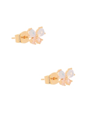 Broqueles de mariposa Girls Crew con acabado brillante cristal