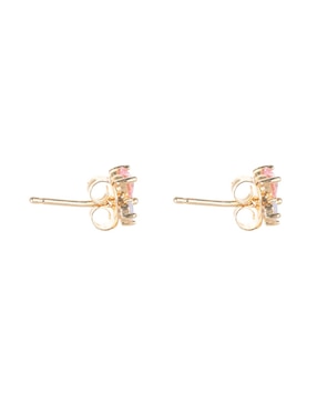 Aretes de corazón Girls Crew con acabado brillante fantasía
