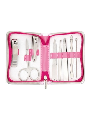 Set De Manicure Tesso Home De Acero Inoxidable Con 8 Piezas