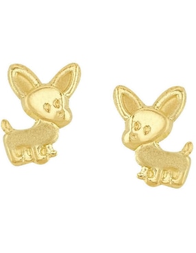 Broqueles de perro Horoz de oro con acabado brillante