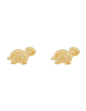 Broquel De Tortuga Horoz De Oro 10 K Zirconia