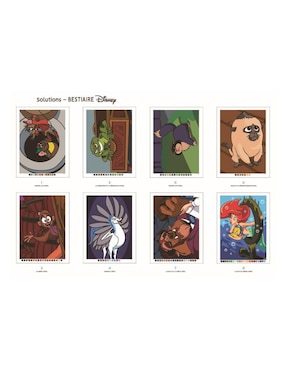 Set de cuaderno Hachette Heroes Colorea y descubre el misterio Disney Bestiarie 1 pieza