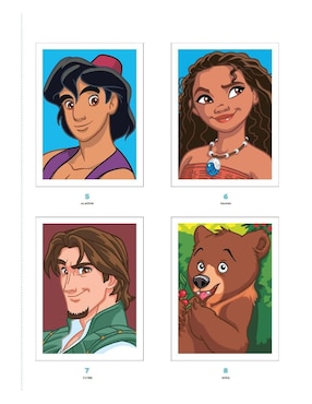 Set de cuaderno Hachette Heroes Grandes clásicos de Disney Especial de Portraits 1 pieza