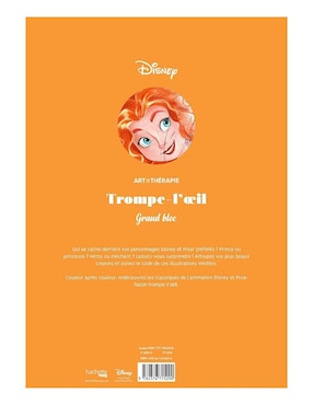 Set de cuaderno Hachette Heroes Colorea y descubre el misterio Disney Trompe L'oeil 2 1 pieza