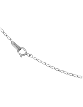 Medalla y cadena de letra e Horoz de plata P 925