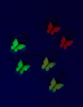 Set de aretes de mariposa Claire´s