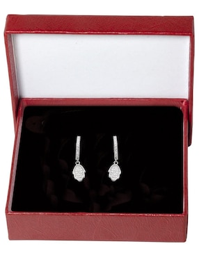 Aretes de mano Horoz de plata P 925 con acabado brillante zirconia