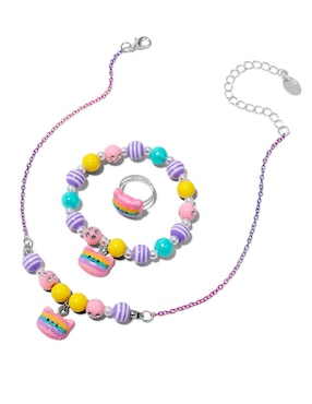 Set Collar, Pulsera Y Anillo De Gato Claire´s