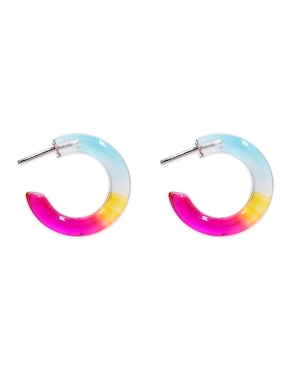 Aretes Cortos Circulares Claire's Con Acabado Mate