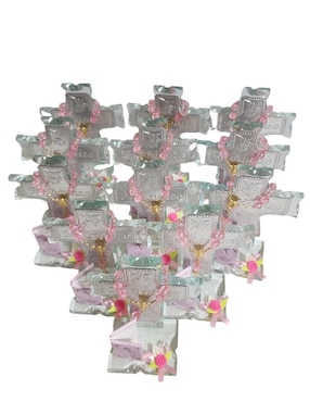Cruz cristal de recuerdo para bautizo Limerence by Claudia Herrera