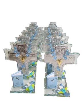 Cruz cristal de recuerdo para comunión Limerence by Claudia Herrera