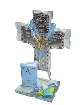 Cruz cristal de recuerdo para comunión Limerence by Claudia Herrera