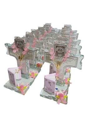 Cruz cristal de recuerdo para comunión Limerence by Claudia Herrera