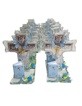 Cruz cristal de recuerdo para bautizo Limerence by Claudia Herrera