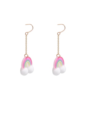 Aretes de arcoíris Claire´s con acabado brillante