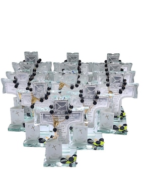 Cruz cristal de recuerdo para aniversario luctuoso Limerence by Claudia Herrera