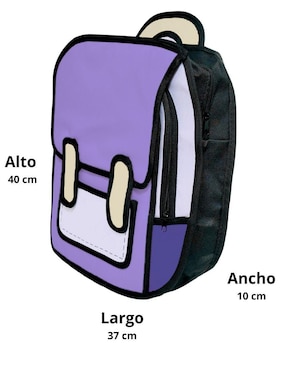 Mochila casual Upfront Store impermeable para niña